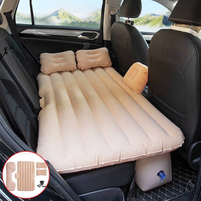 Car rear inflatable travel bed