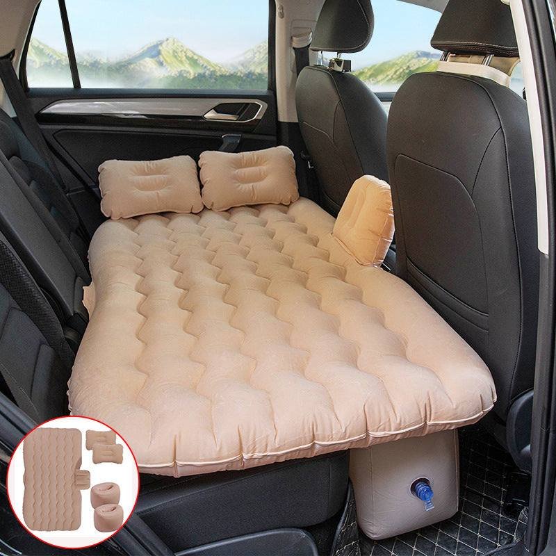 Car rear inflatable travel bed